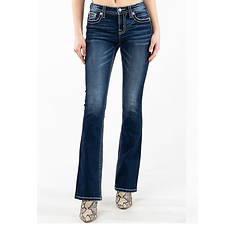 Miss Me Women's Feather Bootcut Jean