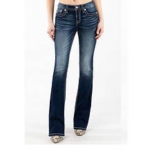 Miss Me Women's Stitched Cross Bootcut Jean