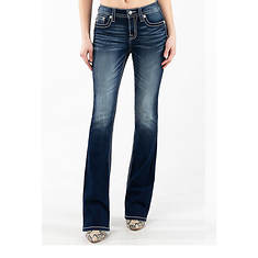 Miss Me Women's Stitched Cross Bootcut Jean