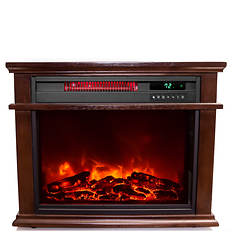 Lifesmart Large Square Traditional Infrared Fireplace