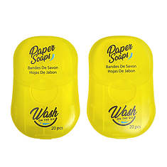 Wash On The Go Citrus Portable Hand Paper Soap Sheets