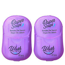 Wash on the Go Lavender Portable Hand Paper Soap Sheets