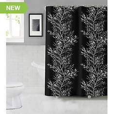 Foliage Fabric Shower Curtain