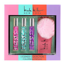 Nicole Miller 3-Piece Rollerball Set + Carrying Case