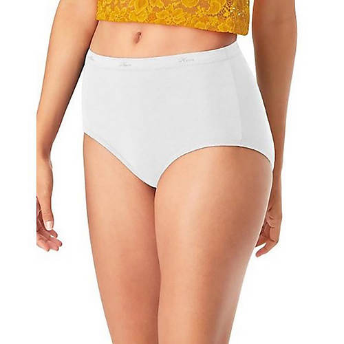 Hanes Women's Cool Comfort Cotton Brief Panties 6-Pack