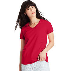Hanes Women's Essential-T Short Sleeve V-Neck T-Shirt