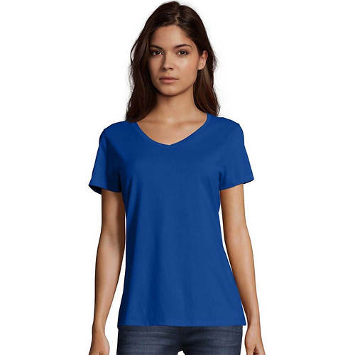 Hanes Women's Perfect-T Short-Sleeve V-Neck T-Shirt