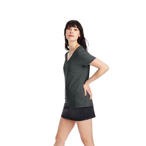 Hanes® Women's Perfect-T Short-Sleeve V-Neck T-Shirt