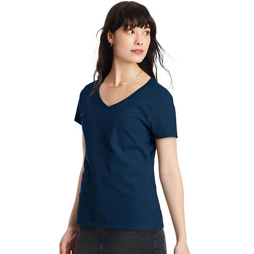 Hanes® Women's Perfect-T Short-Sleeve V-Neck T-Shirt