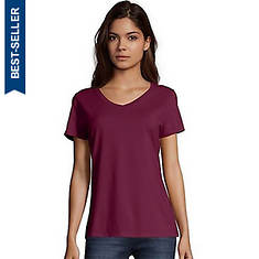 Hanes Women's Perfect-T Short Sleeve V-Neck T-Shirt