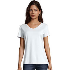 Hanes Women's Perfect-T Short Sleeve V-Neck T-Shirt
