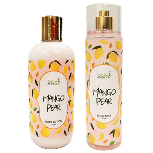 Freida & Joe Mango Pear Lotion and Fragrance Body Mist Set