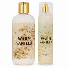 Freida and Joe Warm Vanilla Lotion and Fragrance Body Mist Set