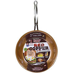 Bulbhead 10" Red Copper Frying Pan