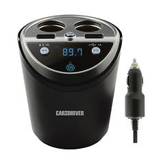 Car and Driver Power Cup with Dual Socket/USB and Bluetooth