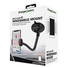 ChargeWorx Secure-Fit Windshield Mount with Flexible 14" Neck
