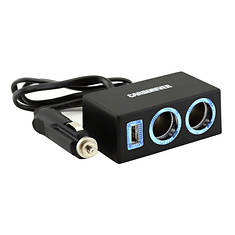 Car and Driver USB and Dual Socket Car Charger