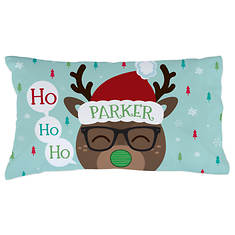 Custom Personalization Solutions Reindeer Personalized Pillowcase
