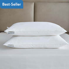 Kathy Ireland Brrr Pro Cooling Tencel and Polyester Down Alternative Filled Pillow 2-Pack
