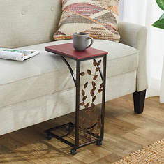 Etna Leaf Design Side Sofa Table