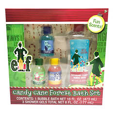 Elf Candy Cane Forest Bath Set