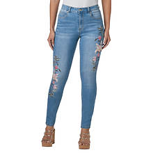 Masseys Mid-Rise Beaded Skinny Jean