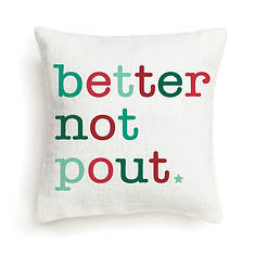 Custom Personalizaztion Solutions 8"x8" Mini Gift Pillow - Better Not Pout