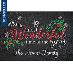 Most Wonderful Time Personalized Doormat