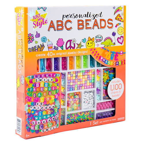 Just My Style Personalized ABC Beads Jewelry-Making Kit
