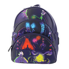 Loungefly Disney Villains Triple Pocket In The Dark Mini Backpack