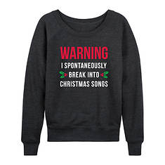 Christmas Songs Women's French Terry Pullover