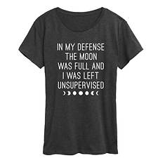 Instant Message Full Moon and Unsupervised Women's Tee