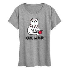 Instant Message Holiday Cat Women's Tee