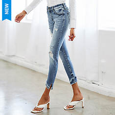 KanCan Women's Nala Mid-Rise Ankle Skinny Jean