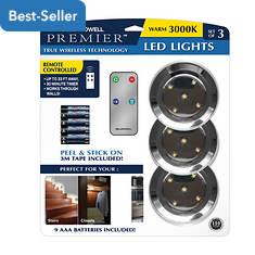 Bell+Howell Under Cabinet Puck Light 3-Pack