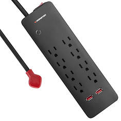 Monster 2000 Joules 8 AC Outlet & 2 USB Port Surge Protector