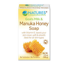 Natures Commonscents Goats Milk and Manuka Honey Soap 3-Pack