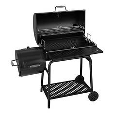 Charcoal Grill with Offset Smoker and Cover