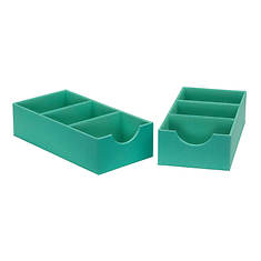 3-Compartment Drawer Organizers 2-Pack