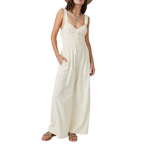 Free People Women's After All Rouched One Piece Jumpsuit
