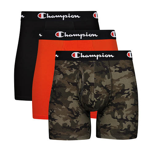 Champion® Men's Everyday Cotton Stretch Boxer Brief 3-Pack