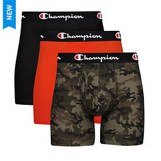 Champion® Men's Everyday Cotton Stretch Boxer Brief 3-Pack