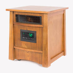 LifeSmart 8-Element Infrared Heater Wood Cabinet