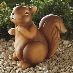 Indoor/Outdoor Resin Squirrel Garden Statue
