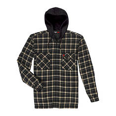 Wrangler Men's Hooded Flannel Shirt Jacket