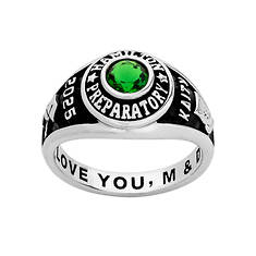 Custom Personalization Solutions Ladies' Traditional Round Birthstone Class Ring