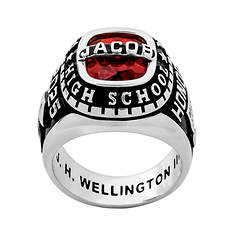 Men's Plated Personalized-Top Traditional Class Ring