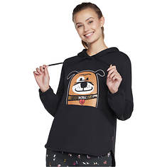 Skechers BOBS Women's Purrrfect Terry Pouch Pal Hoodie