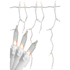 Northlight 150-Count Clear Mini Icicle Christmas String Lights - 8.75' White Wire