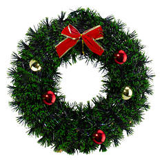 Northlight 17" Green Tinsel Artificial Christmas Wreath with a Bow